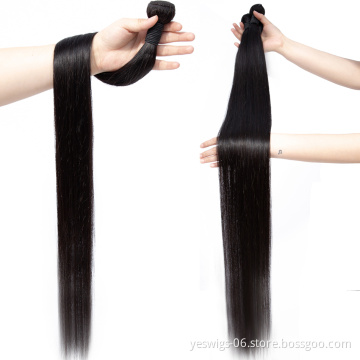 Cheap Long Length 28 30 32 34 36 38 40 Inch 100% Human Hair Weave Bundles,Mink Brazilian Hair,Raw Virgin Cuticle Aligned Hair